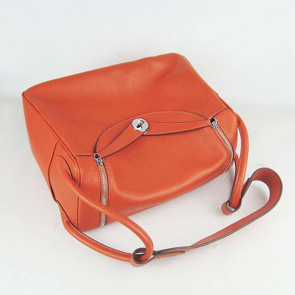 High Quality Replica Hermes Lindy 26CM Shoulder Bag Orange - Click Image to Close